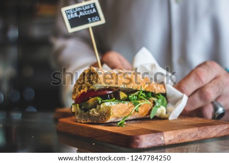 Vegan sandwich with vegeta... mayo and fried tofu 1