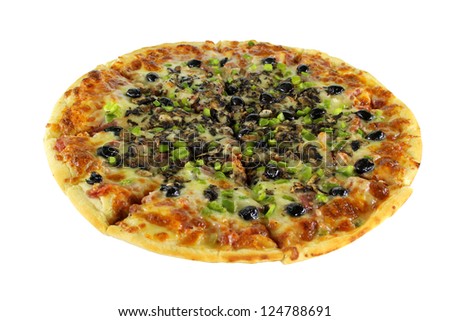 Picture of Complete Isolated Quattro Stragioni Pizza