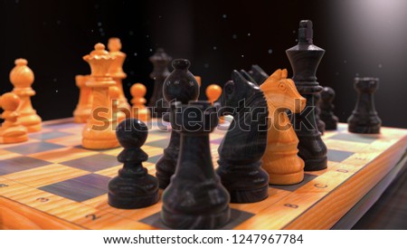 Chess picture - Trojan horse