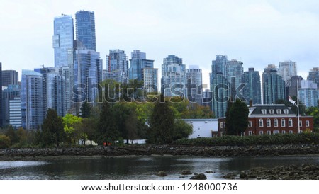 A View across the Vancouver, Canada harbour