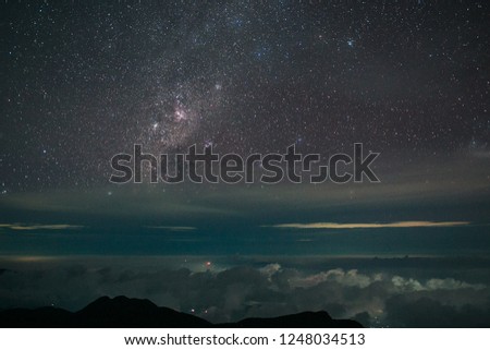 the stars in the mountains