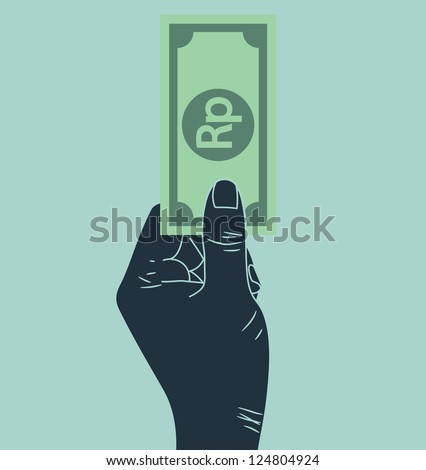 hand giving money