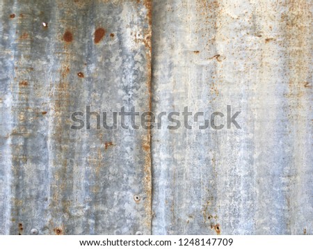 Old rusty galvanized iron texture pattern background