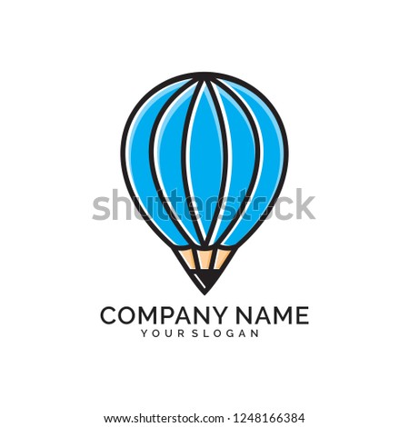 pencil balloon logo