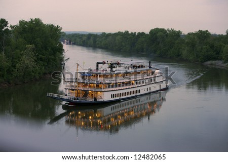 Riverboat on the Cumberland Royalty-Free Stock Photo #12482065