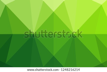 Light Green vector shining hexagonal background. Modern geometrical abstract illustration with gradient. The elegant pattern can be used as part of a brand book.
