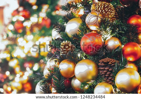 Christmas background; Christmas decorations