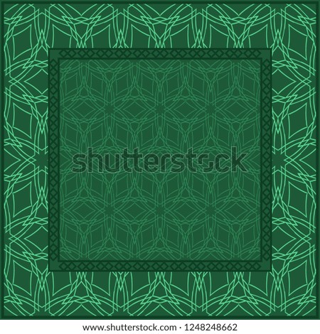 Geometric Pattern With decorative Ornament. Illustration. Design For Prints, Textile, Decor, Fabric. Vector