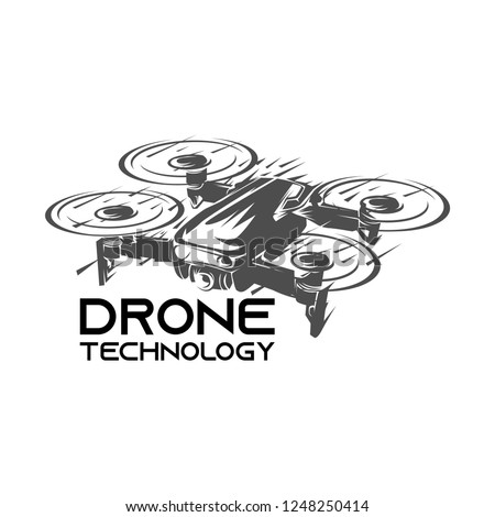 Drone technology vector illustration, Drone logo vector