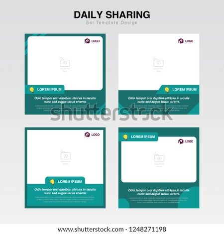 Poster , banner Template, social media banner, Set Cover information and knowledge Template for social media