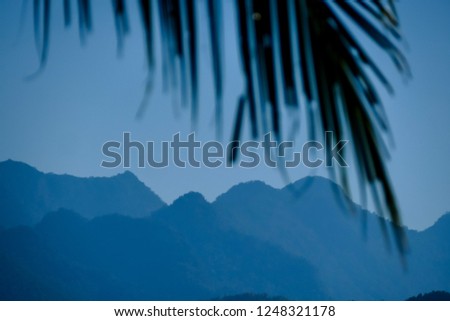 landscape with mountains and lake, digital photo picture as a background