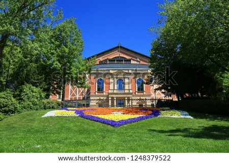 Festspiele in Bayreuth is a city in Bavaria, Germany, with many historical attractions Royalty-Free Stock Photo #1248379522