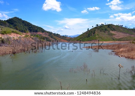 Remote river in Central Vietnam.