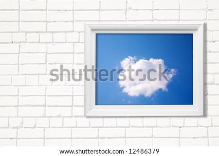 picture on white wall background, made from my images and photos