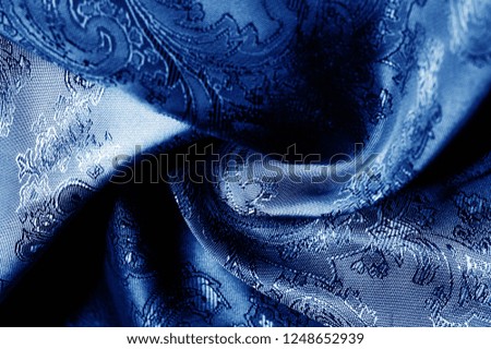 texture, background, dark blue, navy blue, sapphirine,  blushful fabric with a paisley pattern. based on traditional Asian elements