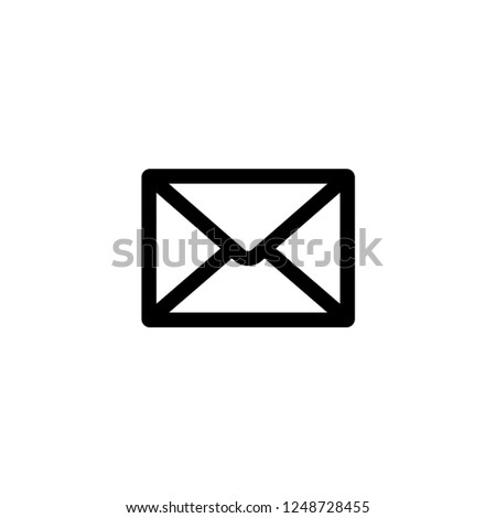 Letter icon. Business card sign Royalty-Free Stock Photo #1248728455