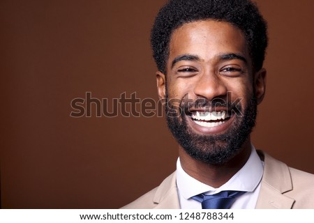 Portrait of a beautiful black man