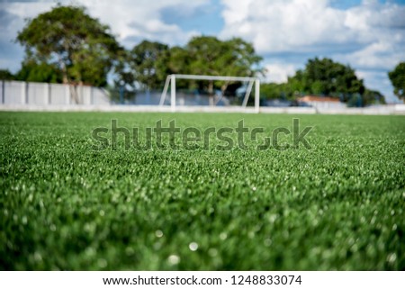 Green synthetic lawn Royalty-Free Stock Photo #1248833074