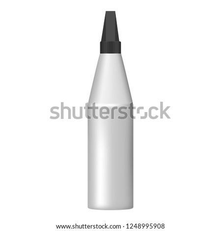 Modern glue bottle icon. Realistic illustration of modern glue bottle vector icon for web design isolated on white background