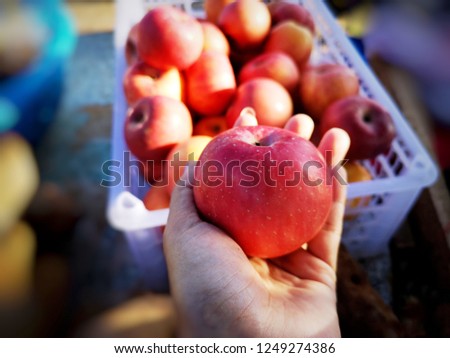 apple Sold in the Thai local market.