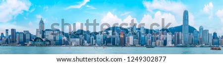Hong Kong City Skyline and Architectural Landscape

