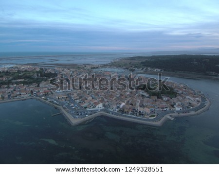 Gruissan. Village of France. Drone Photo