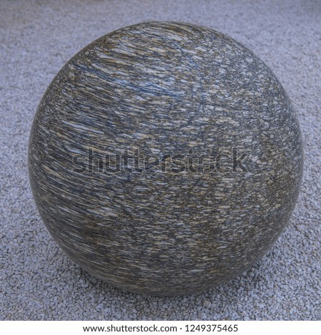 marbled stone sphere