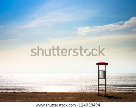 lookout tower at a beach