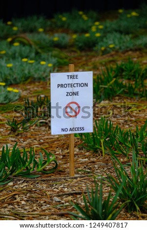 Protect tree sign