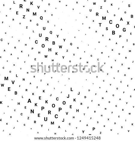 Abstract halftone texture with letters. Vector. Modern background for posters, websites, web pages, business cards, postcards, interior design. Punk, pop, grunge in vintage style. Minimalism.