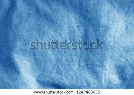 Cotton cloth texture in navy blue color. Abstract background and texture for design.