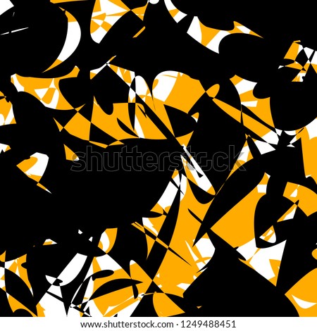 Black and Orange background. Colorful. Premium style. Abstract cloth fashion seamless graphic luxury