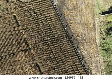 Photo from the air, fields of Ukraine