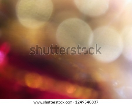 decorated Christmas on blurred, sparking background. 