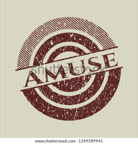 Red Amuse distress rubber texture