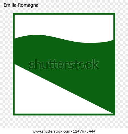 Emblem of Emilia-Romagna, province of Italy. Vector illustration