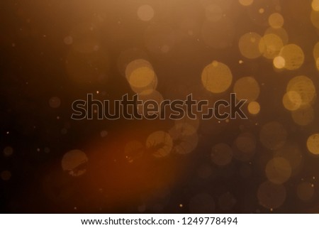 Abstract gold bokeh use for background