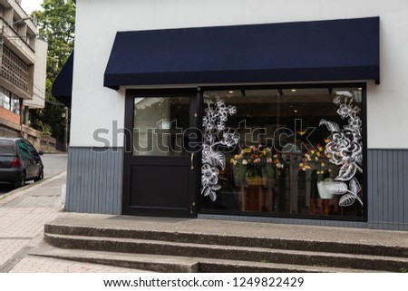 Flower store for mockup