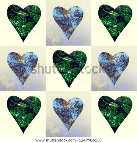 Decorative background of heart. Design elements for Valentine's Day