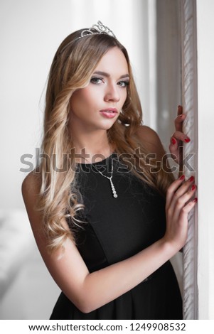 Portrait of pensive young woman