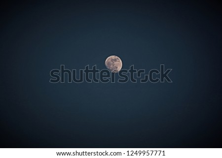 scenic full moon set in highest clear sky on isolated and minimal style so awesome outdoor pattern for nature bavkground