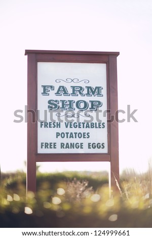 Farm Shop Sign