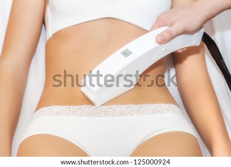 Laser hair removal Royalty-Free Stock Photo #125000924