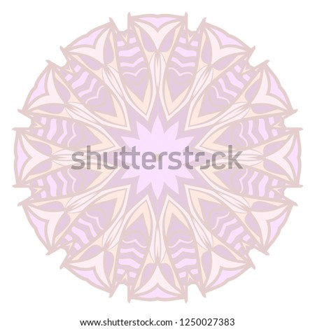 Modern Decorative floral mandala. Decorative Cicle ornament. Floral design. Vector illustration. Can be used for textile, greeting card, coloring book, phone case print.