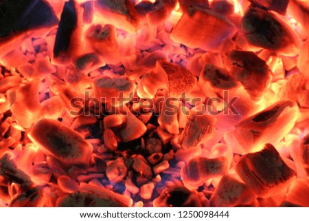 hot coals background. coals from fire. coals and fire for bbq