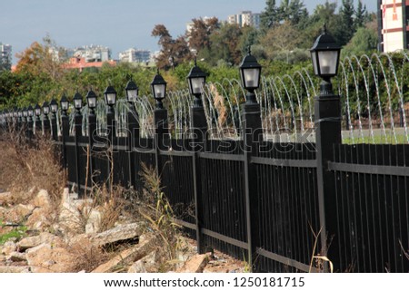 iron wrought iron fence