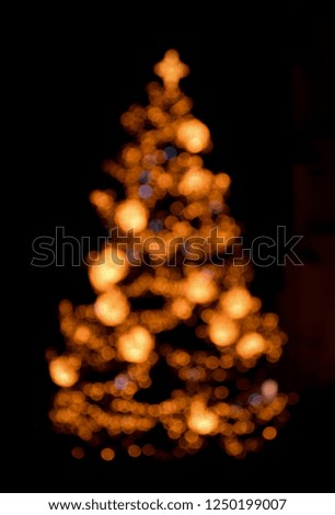 Christmas tree bokeh