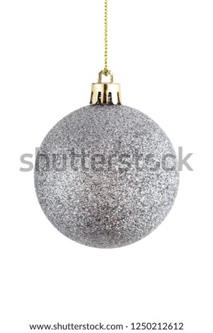 Christmas ball on a white background. Purple Christmas ball on a white background.