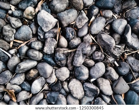 decorative floor pattern of a gravel stone Royalty-Free Stock Photo #1250300845