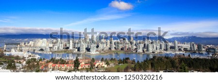 Beautiful view of Vancouver, British Columbia, Canada